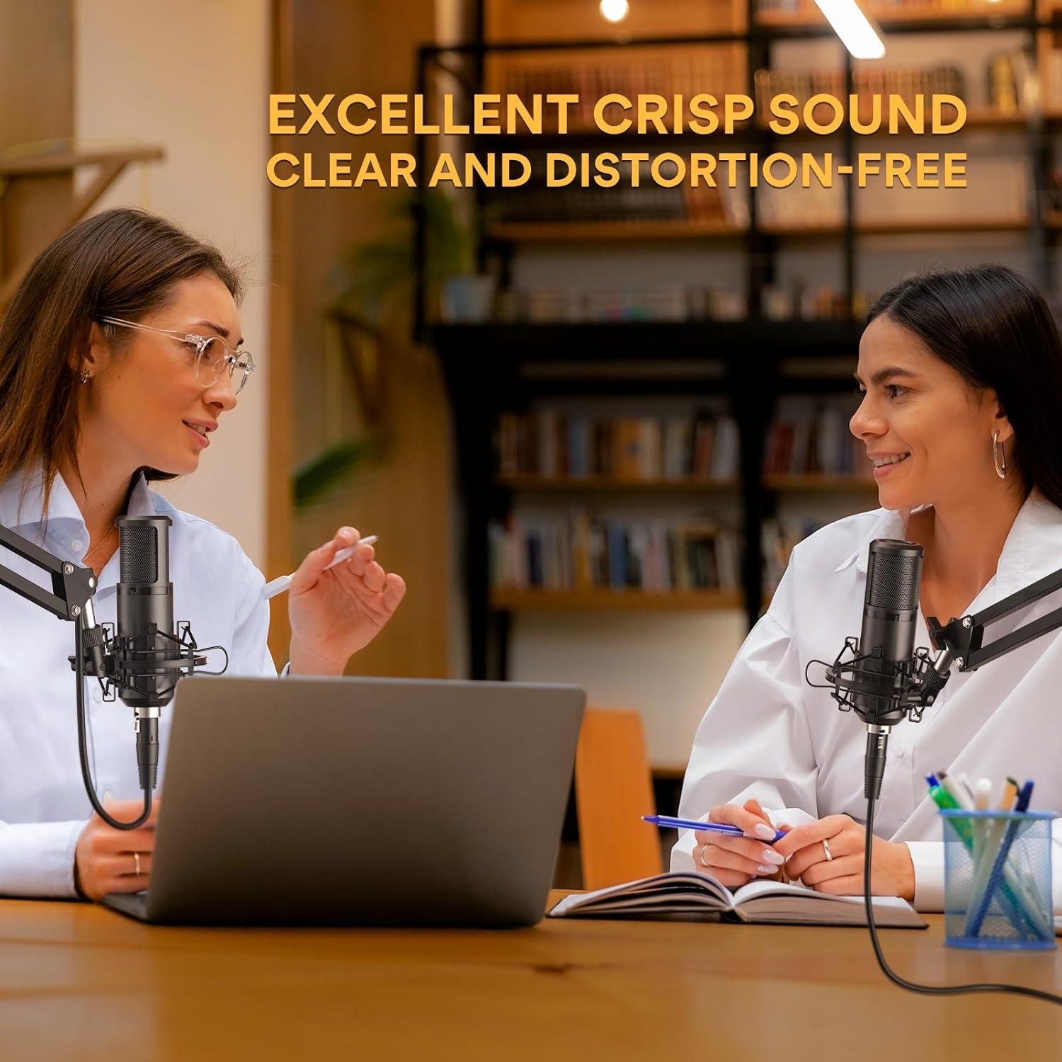 Micrófono XLR MAONO PM320S + PD400X para Podcast y Estudio