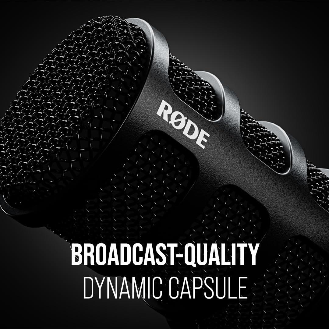 Micrófono Dinámico RØDE PodMic USB con Brazo PSA1 para Podcasting