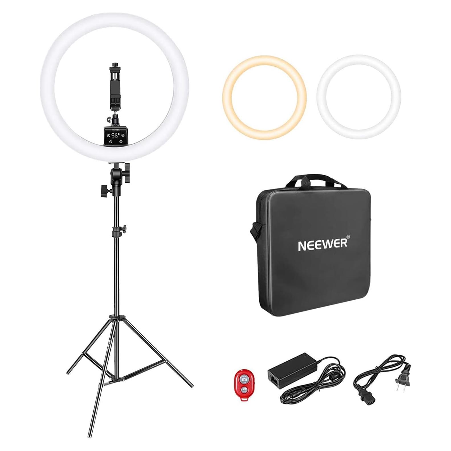 Luz de Anillo LED Neewer 16" con Control Táctil y Soporte