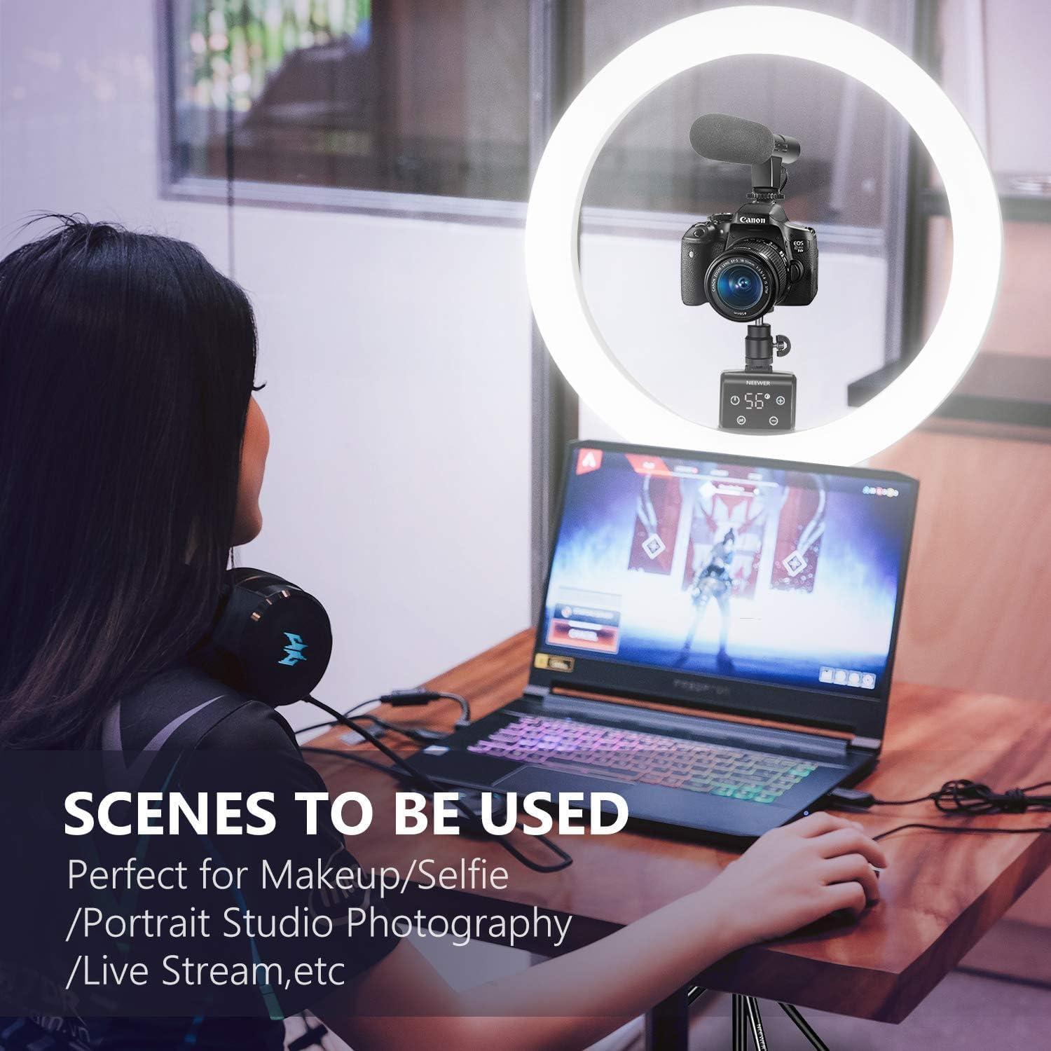 Luz de Anillo LED Neewer 16" con Control Táctil y Soporte