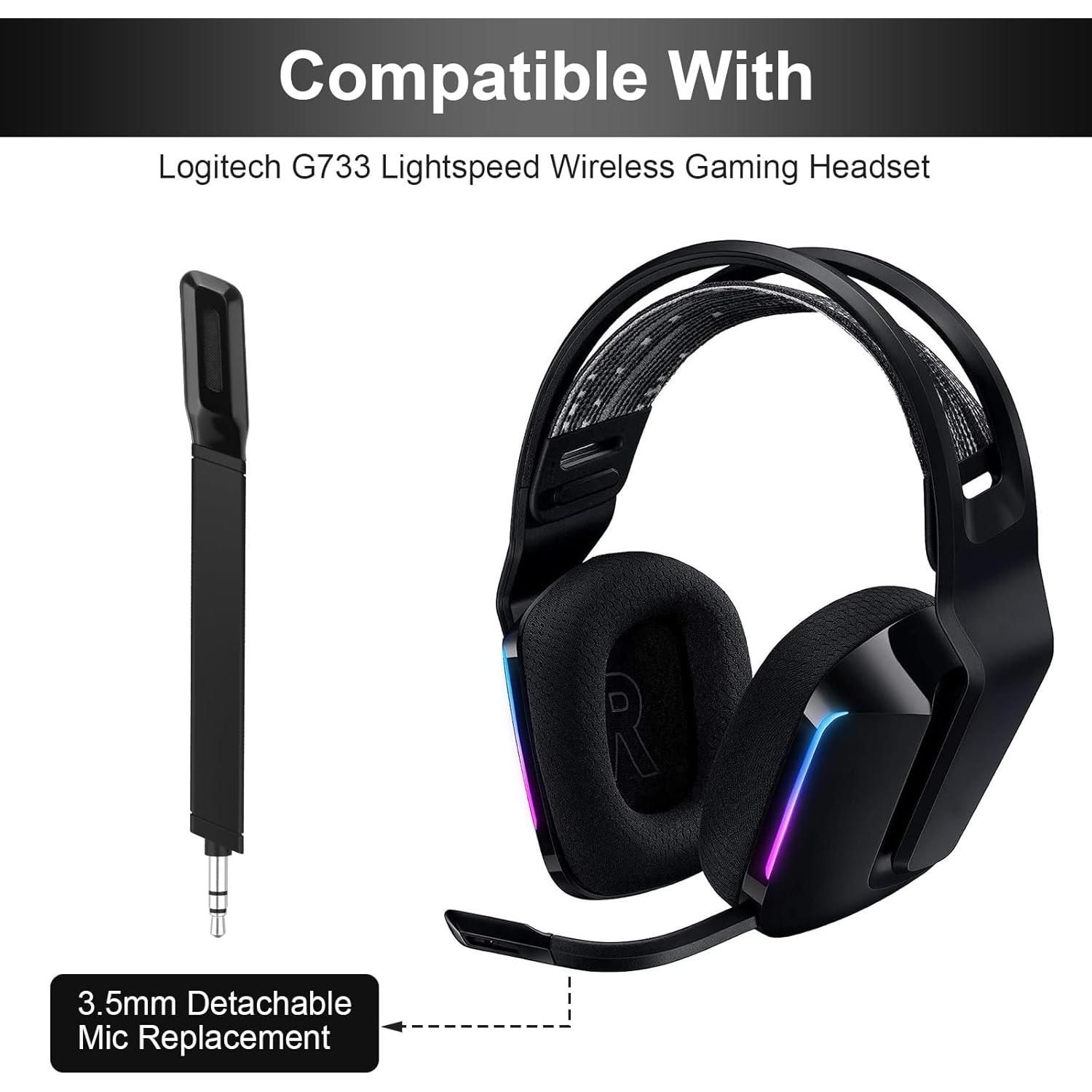 Micrófono de brazo desmontable Sqrmekoko para Logitech G733