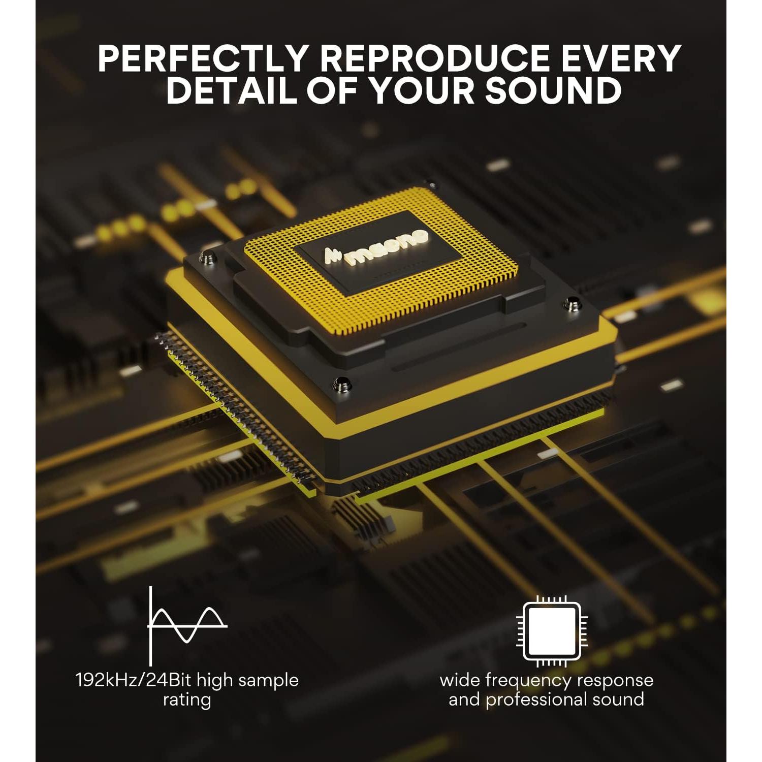 Micrófono USB MAONO AU-A04H con Auriculares y Soporte