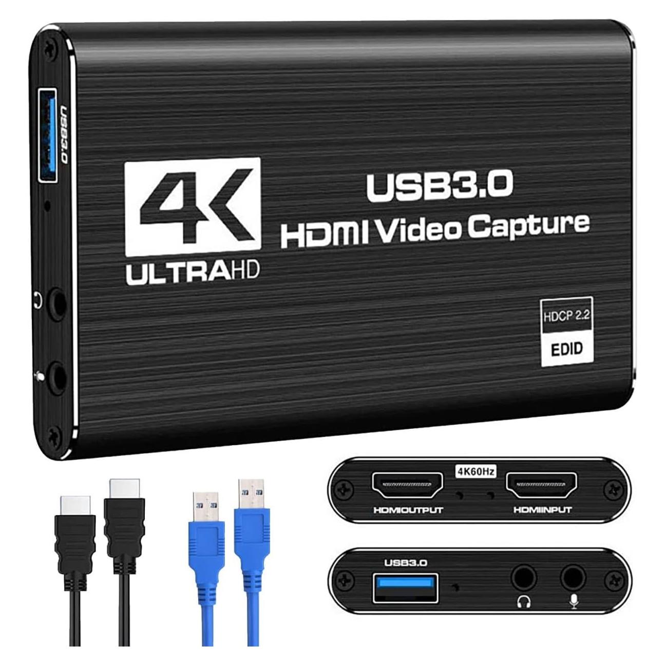 Tarjeta de Captura de Video HDMI 1080P 60FPS DUOBEIER USB 3.0