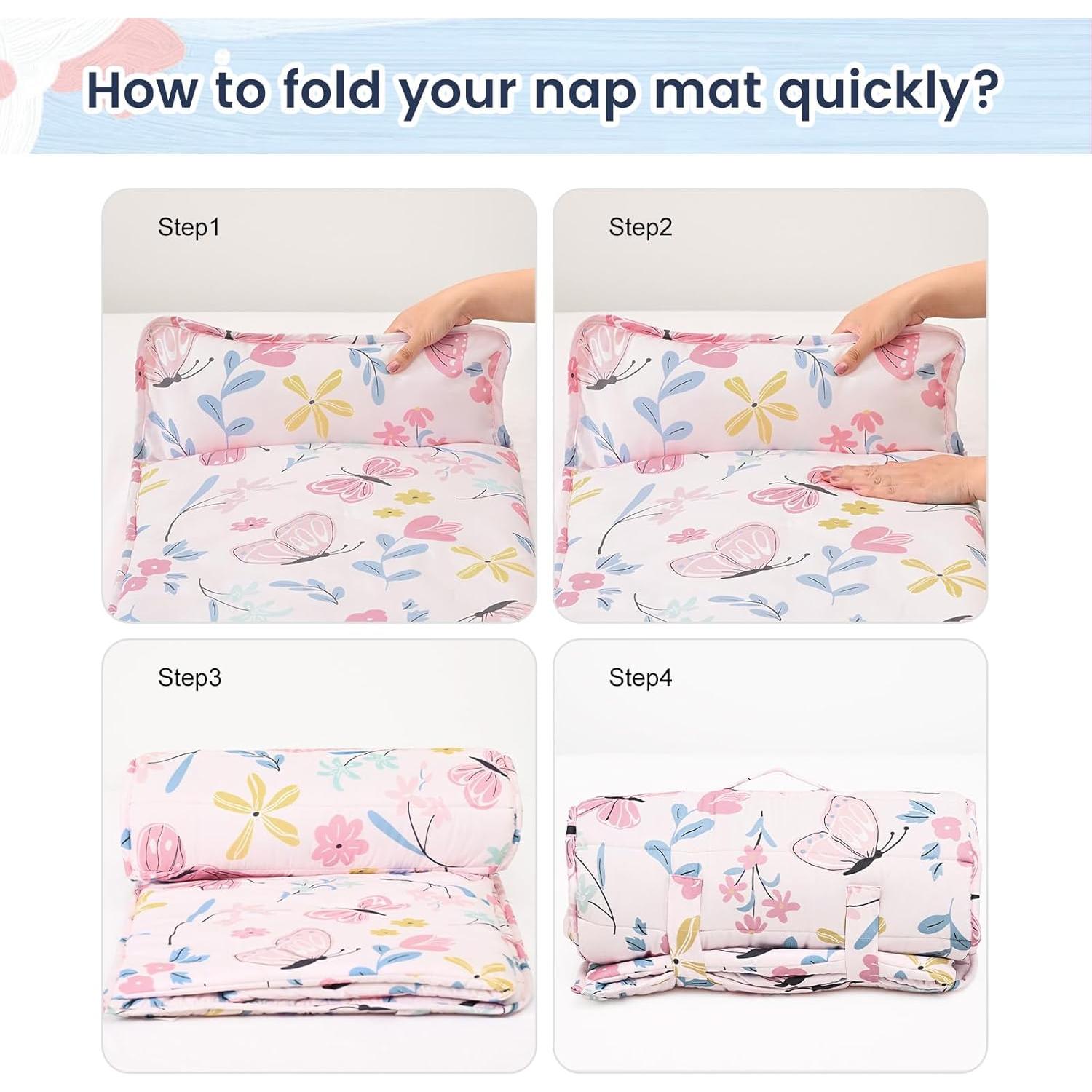 Colchoneta para Siesta PHF Mariposa 132x51 cm para Niños