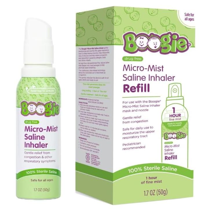 Inhalador Salino Boogie Micro-Mist 48 g - Alivio Congestión Nasal