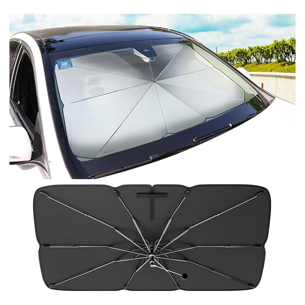 Parasol de Parabrisas Zpana 65x118 cm, Protección Solar Efectiva