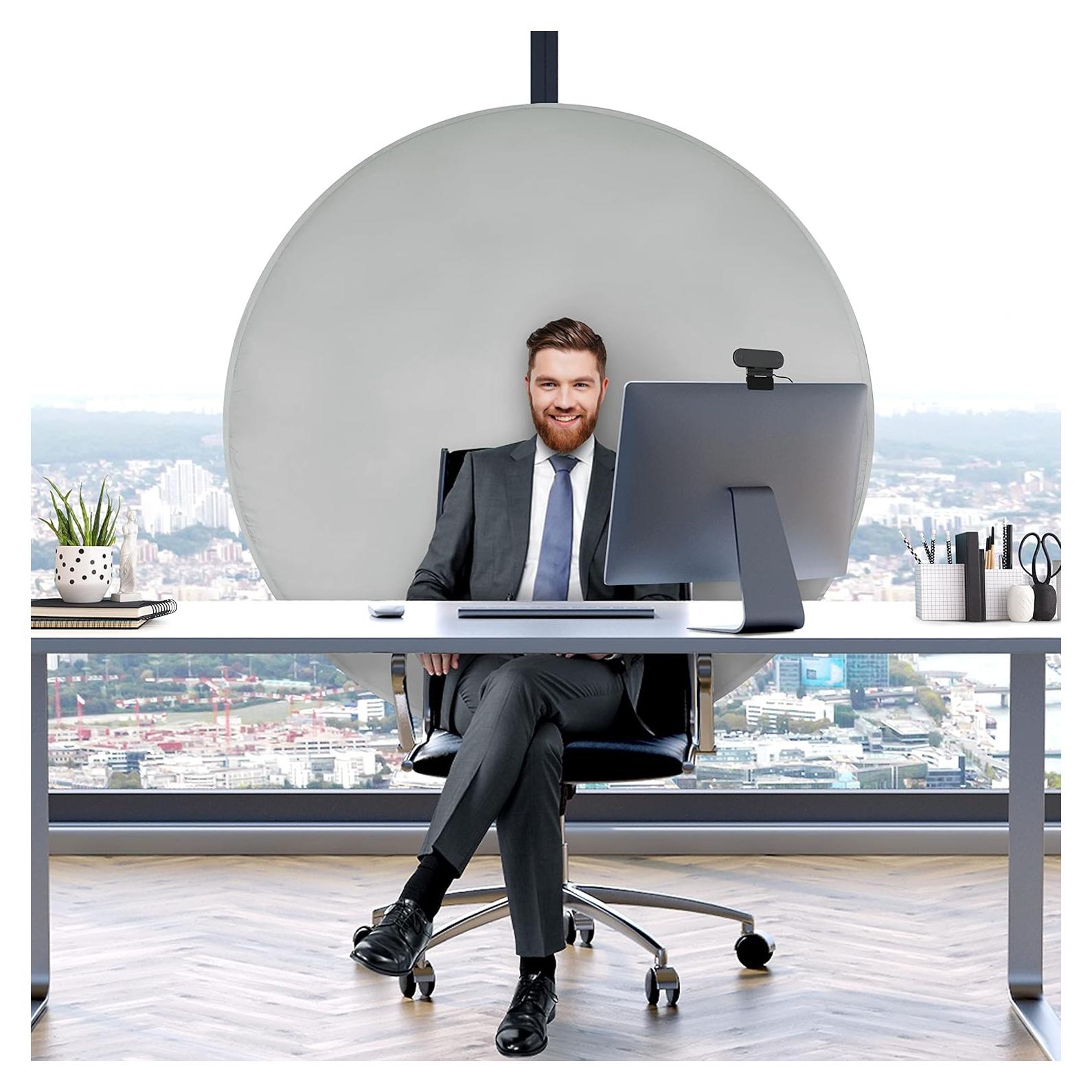 Fondo de Webcam Plegable Webaround Mega 160 cm Gris