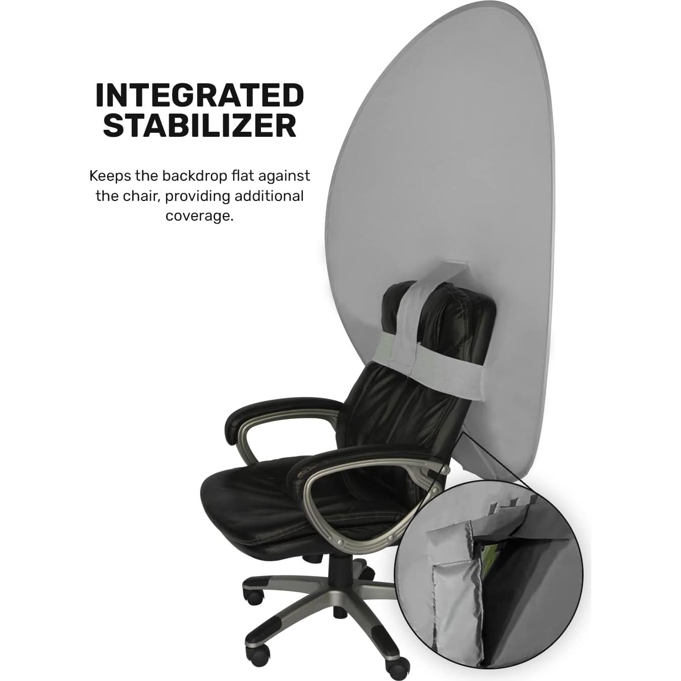 Fondo de Webcam Plegable Webaround Mega 160 cm Gris