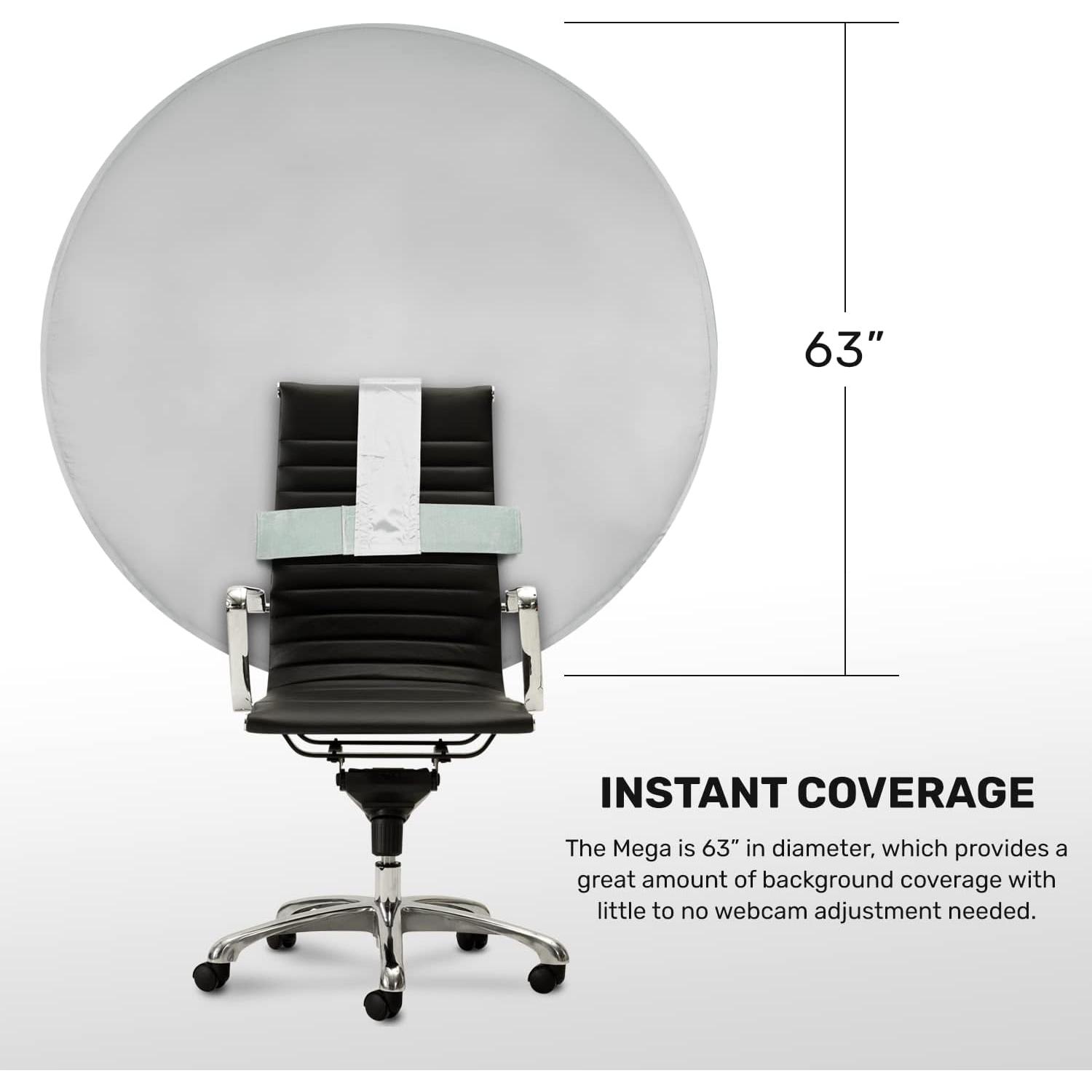 Fondo de Webcam Plegable Webaround Mega 160 cm Gris