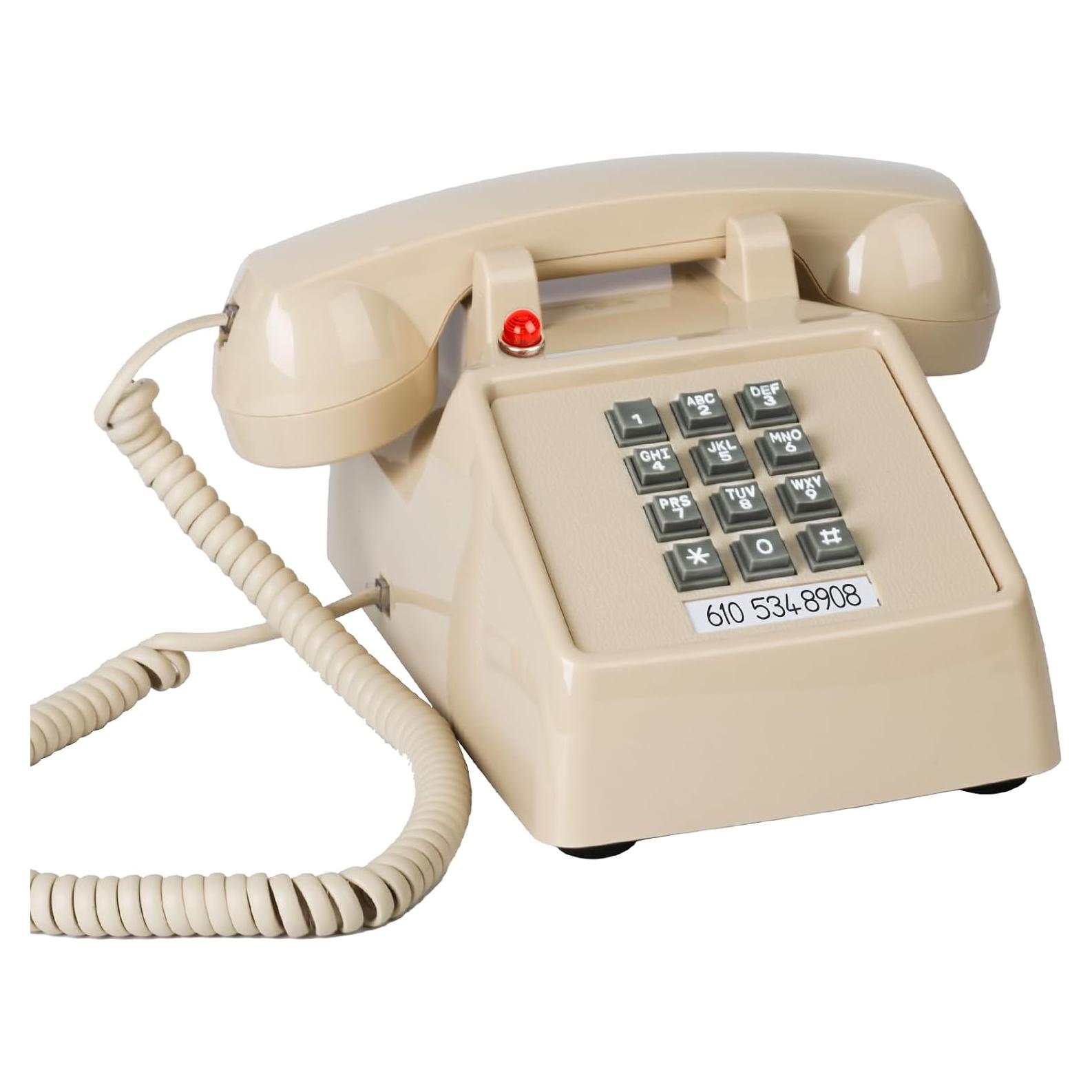 Teléfono de Mesa Analógico Sangyn Retro 2500 Beige