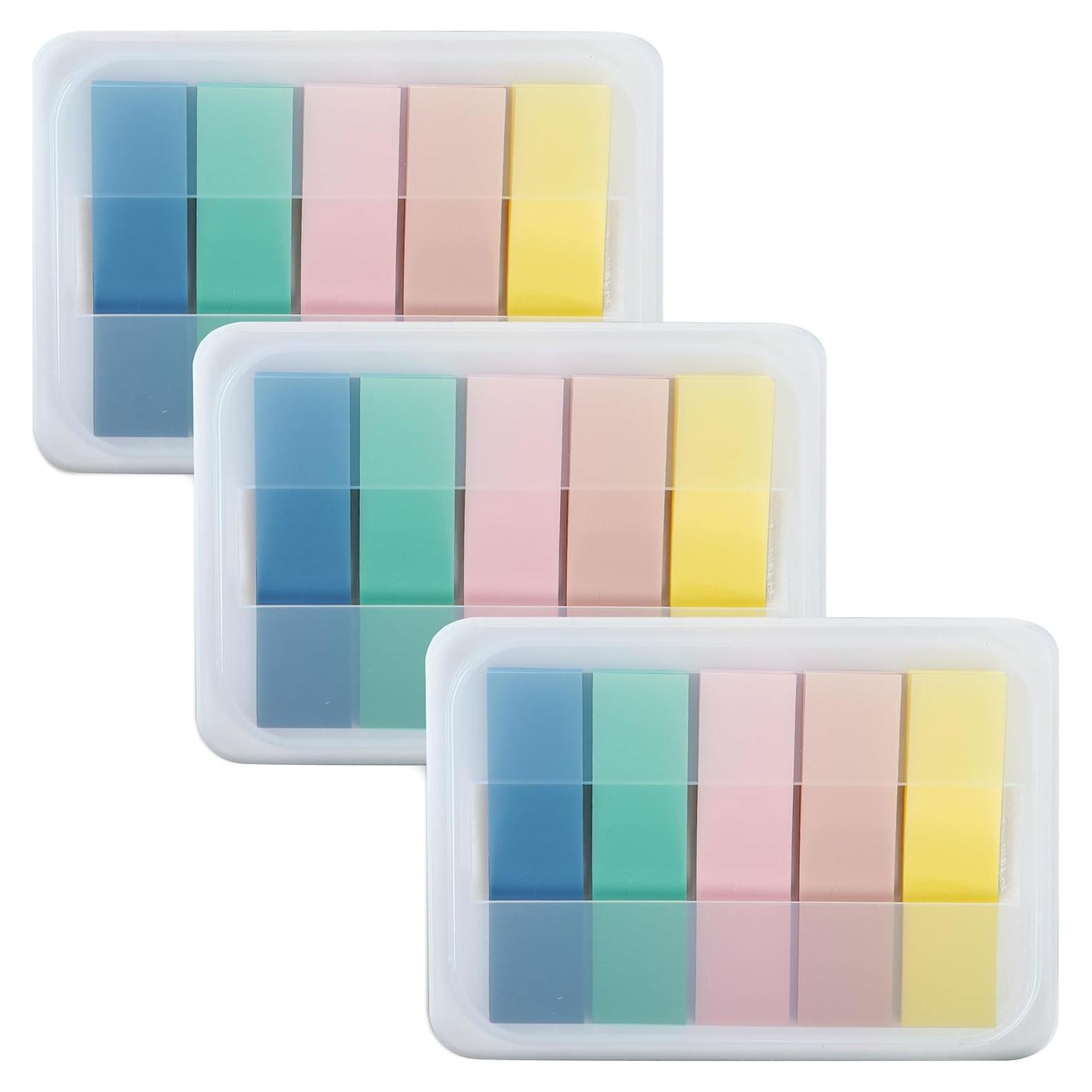 Pestañas Adhesivas Transparentes Essex Wares - 300 Piezas - 5 Colores Boho