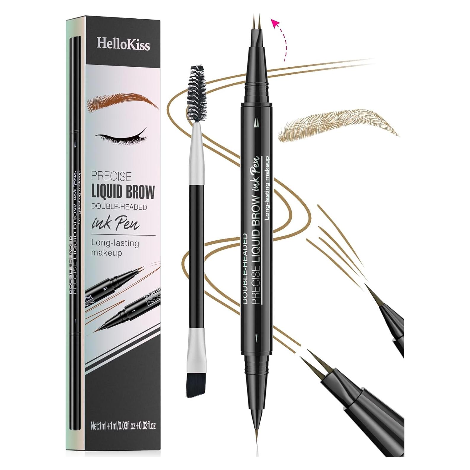 Lápiz de Cejas Doble Punta Yulinlon 1#Marrón Claro Impermeable