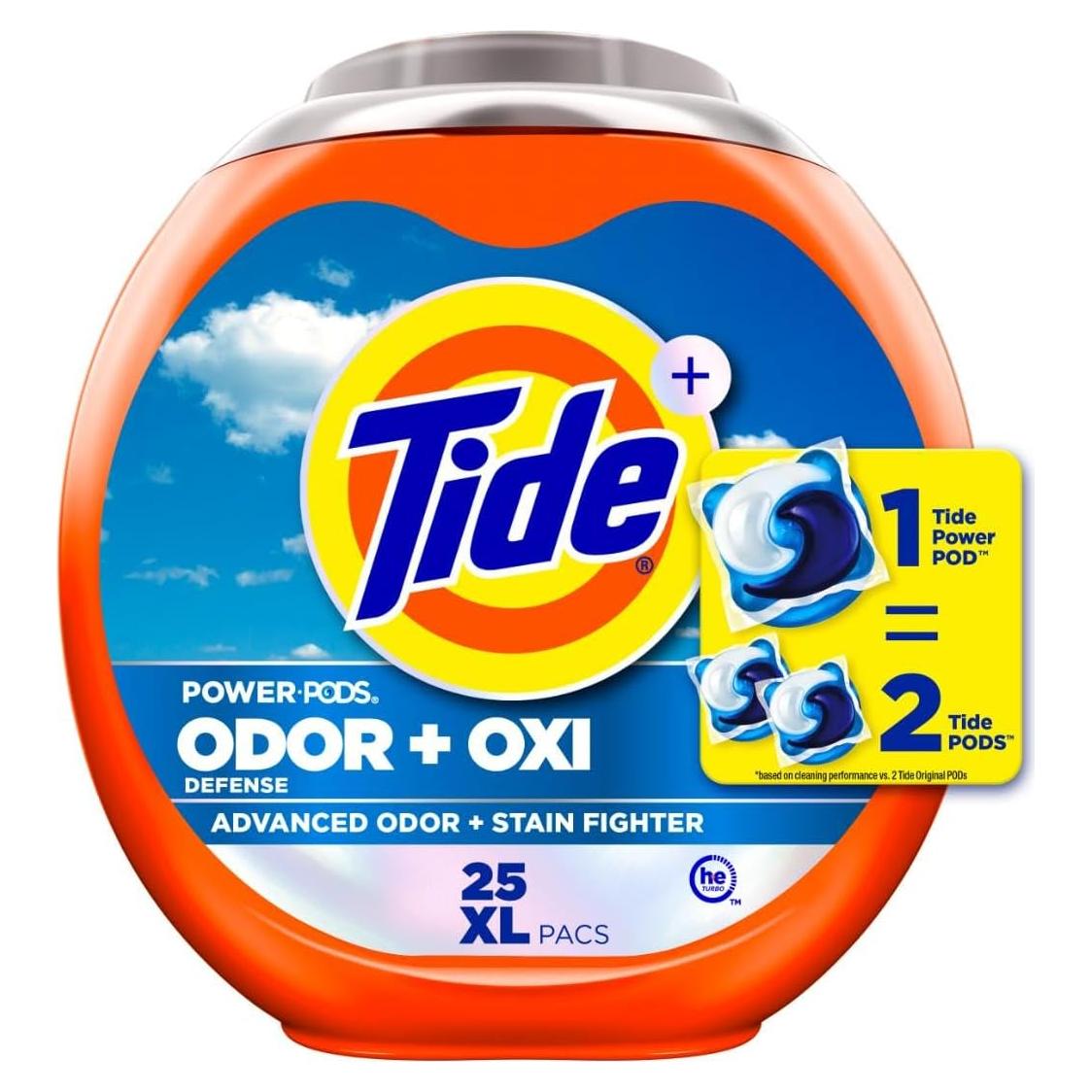 Detergente para Ropa Tide Power PODS Ultra Oxi 25 Conteo