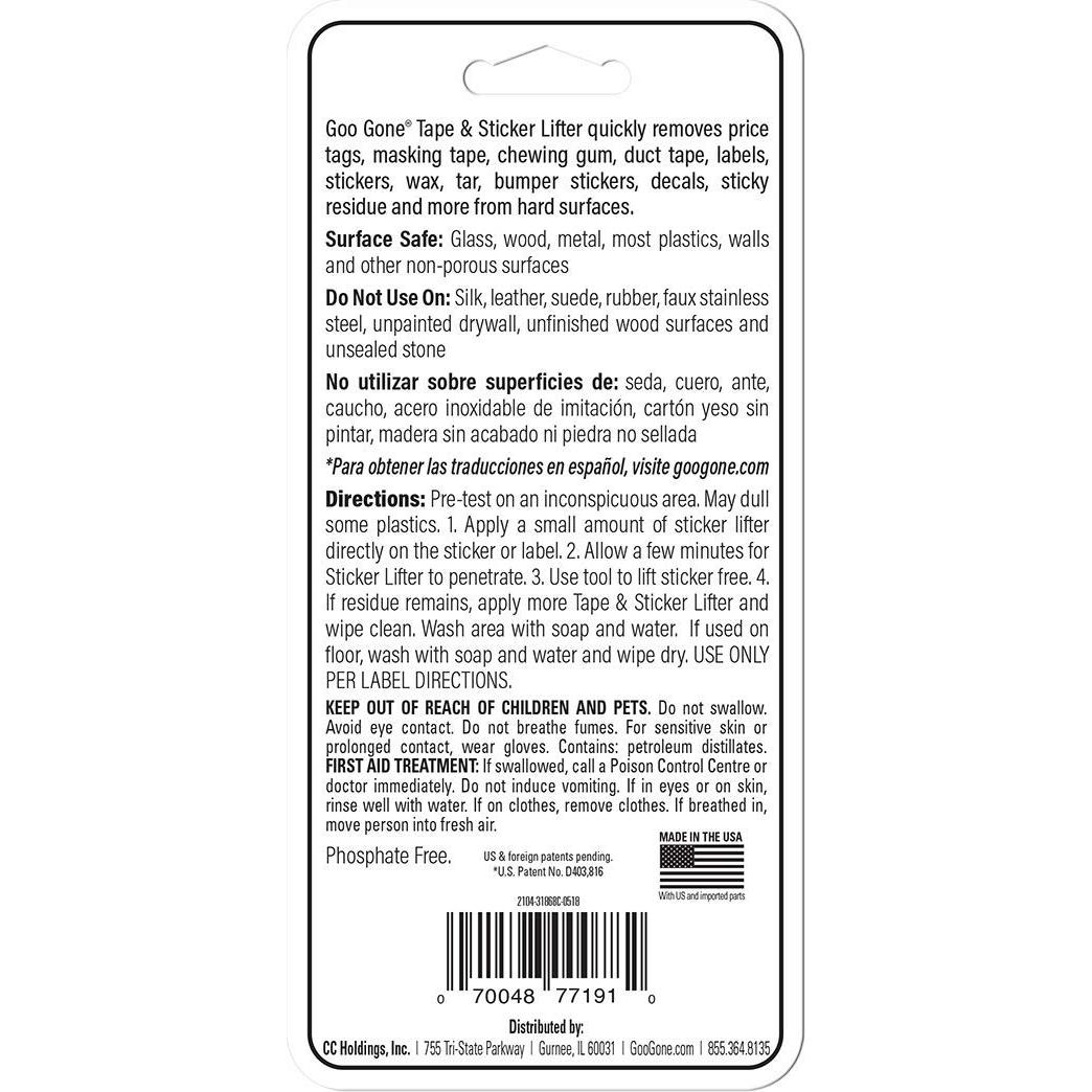 Removedor de Etiquetas Goo Gone 2 Oz - Elimina Adhesivos y Chicles