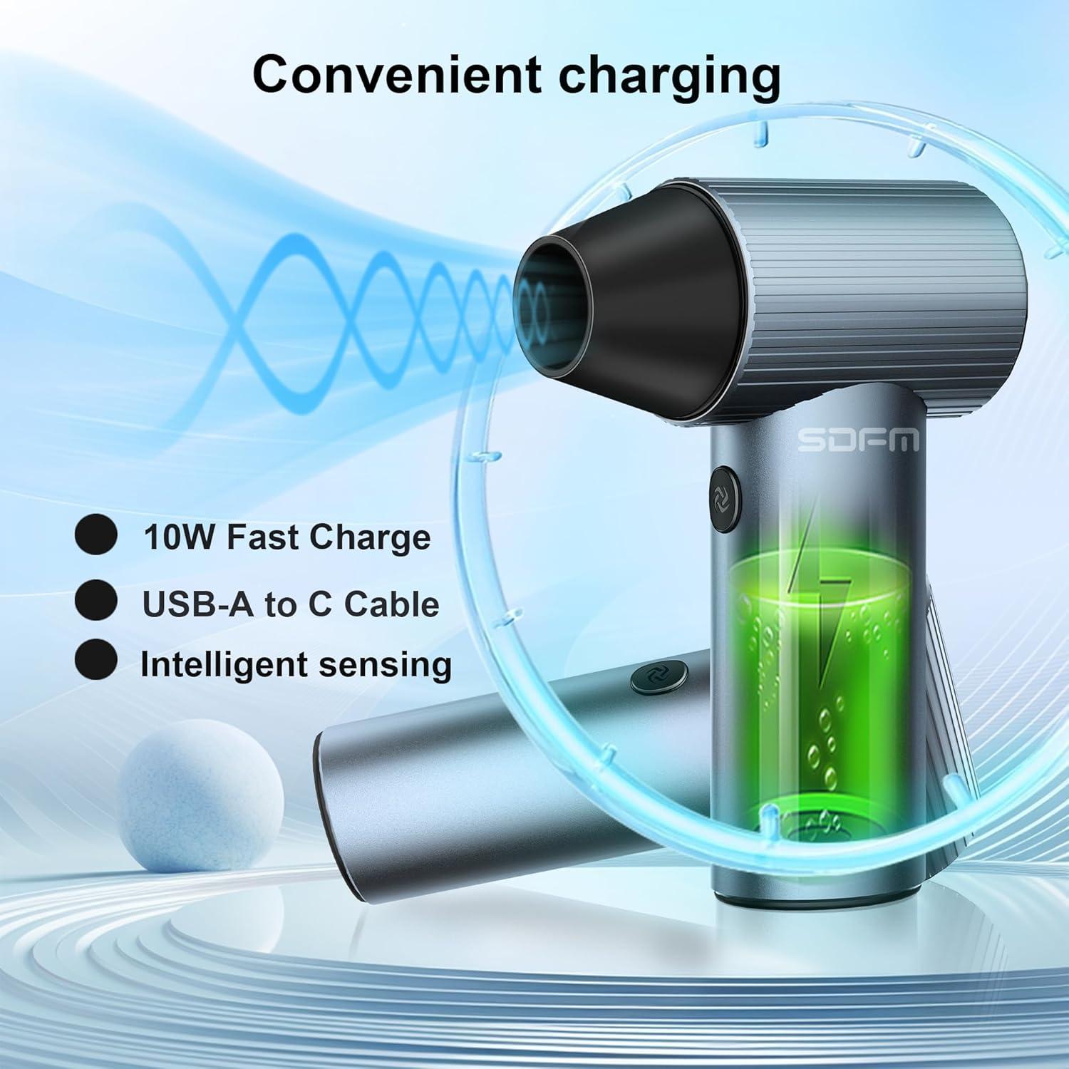 Soplador Inalámbrico SDFM X7 3 Velocidades 0.28 kg