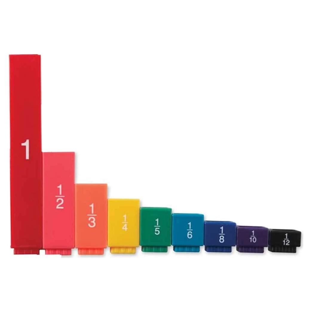 Cubos de Equivalencia de Fracciones Hand2Mind - 51 Piezas