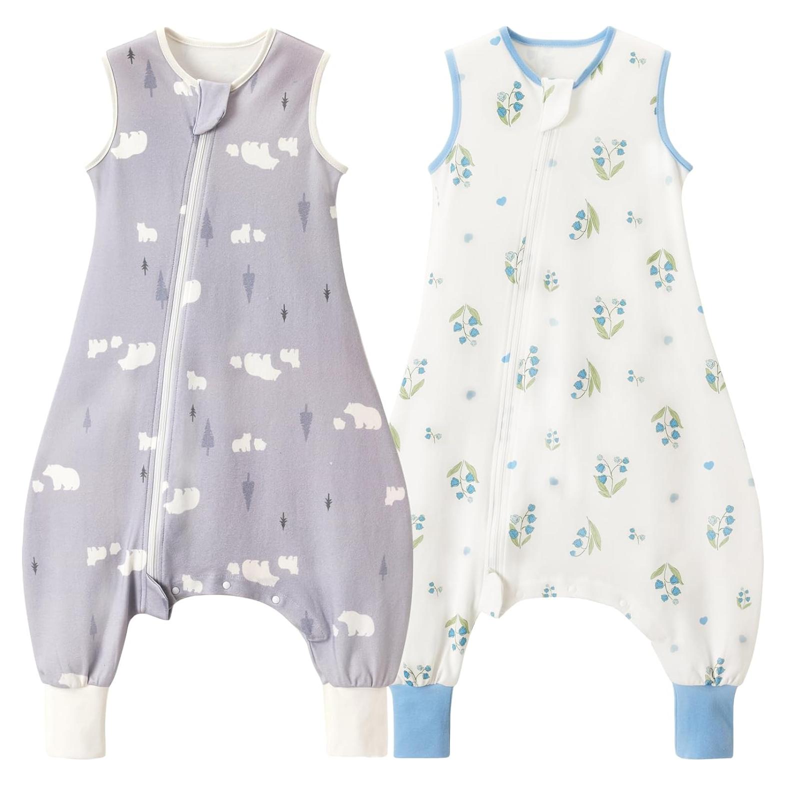 Saco de Sueño 0.5 TOG Algodón Orgánico Oso y Campanilla Talla M