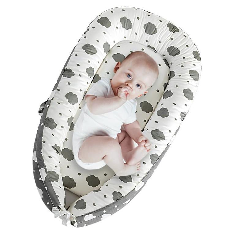 Cuna Portátil Ajustable AMAWMW para Bebés 0-12 Meses