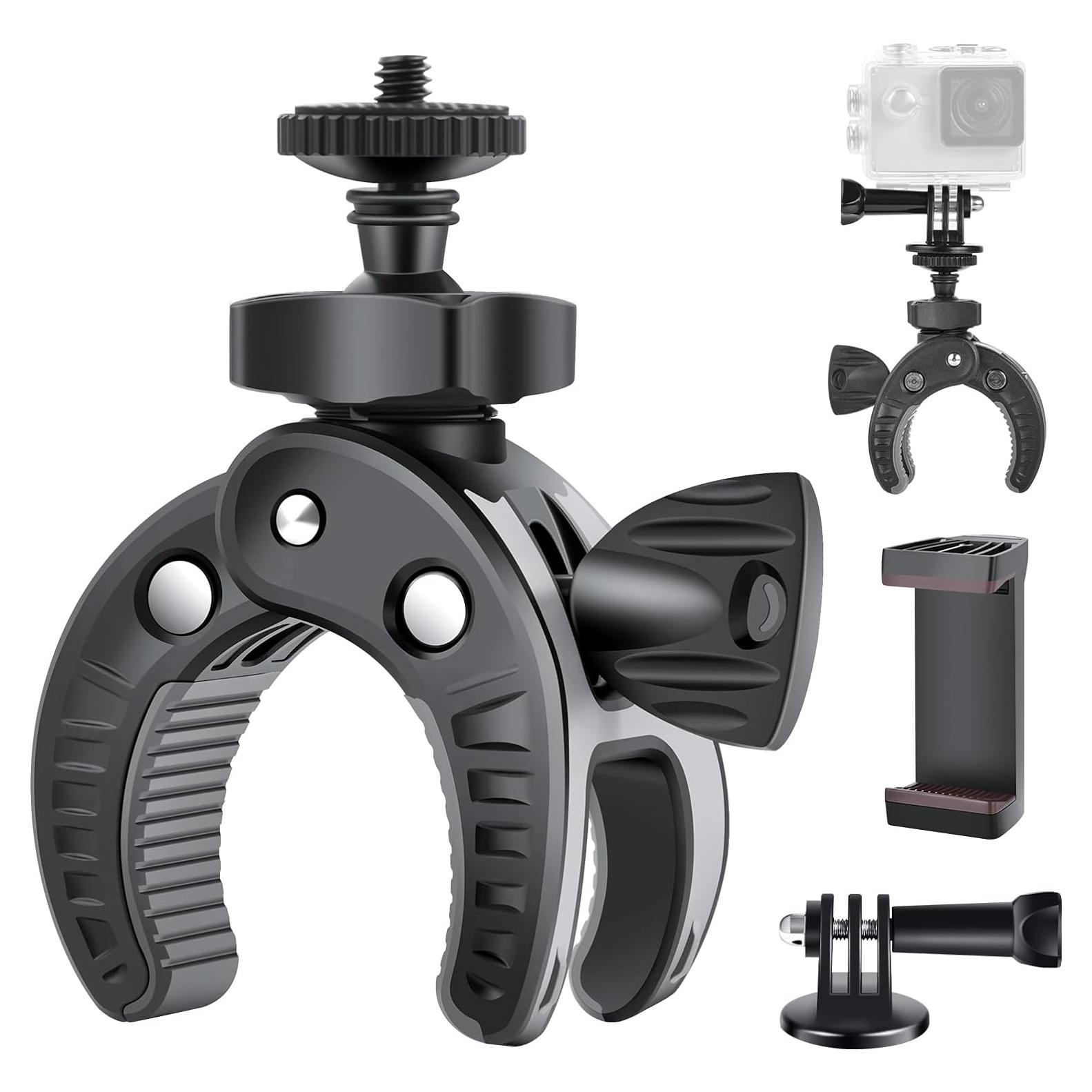 Soporte de Cámara para Bicicleta UTEBIT con Tornillo 1/4" Rotación 360°