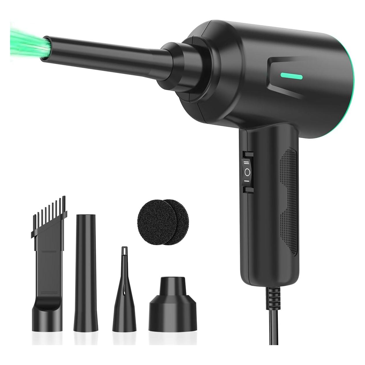 Soplador de Aire Meudeen AD08A 500W 2 Velocidades Verde