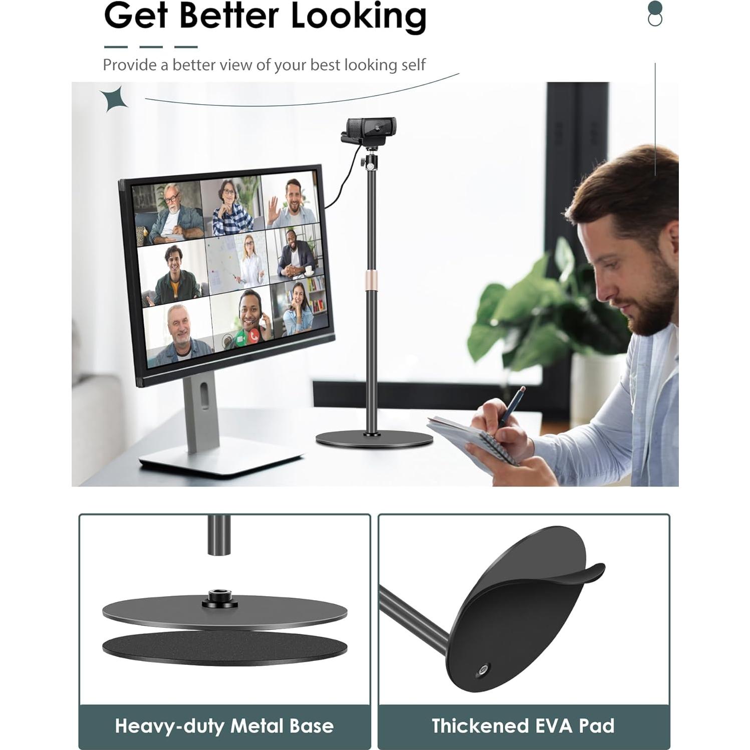 Soporte para Webcam Borenbuir Ajustable 34.3-60.4 cm Metal