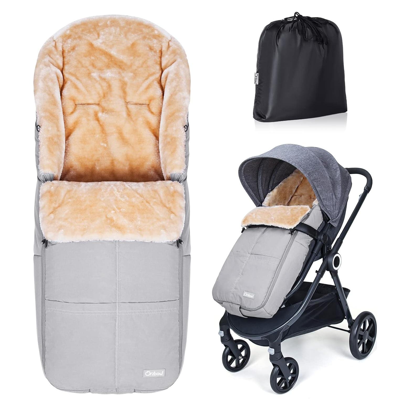 Saco de pies Orzbow X-Large Gris claro para bebé - A prueba de clima