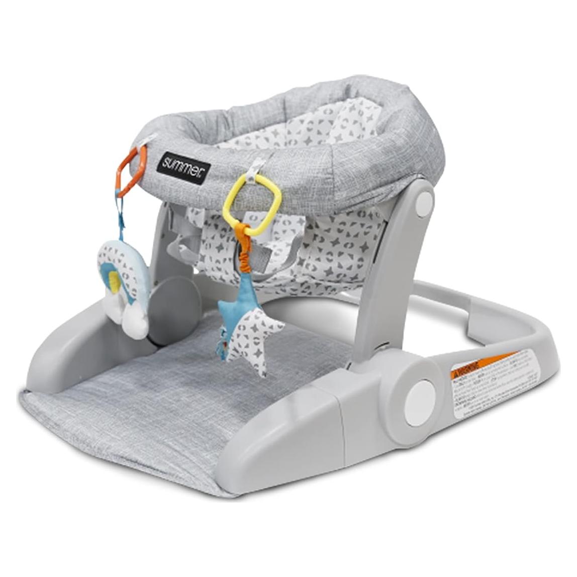 Asiento de Actividad para Bebé Bright Starts Learn-to-Sit Gris Claro - 2 Posiciones, 15 kg
