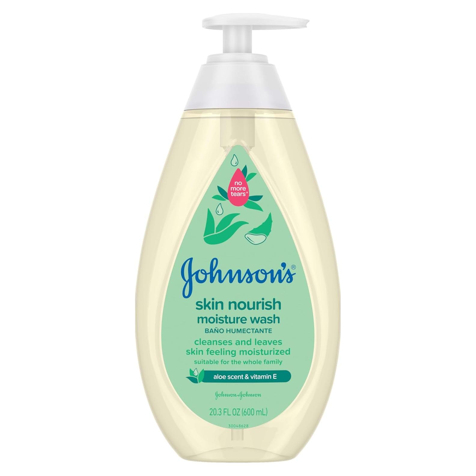 Jabón Hidratante para Bebés Johnson's 600 ml Aloe Vera Vitamina E