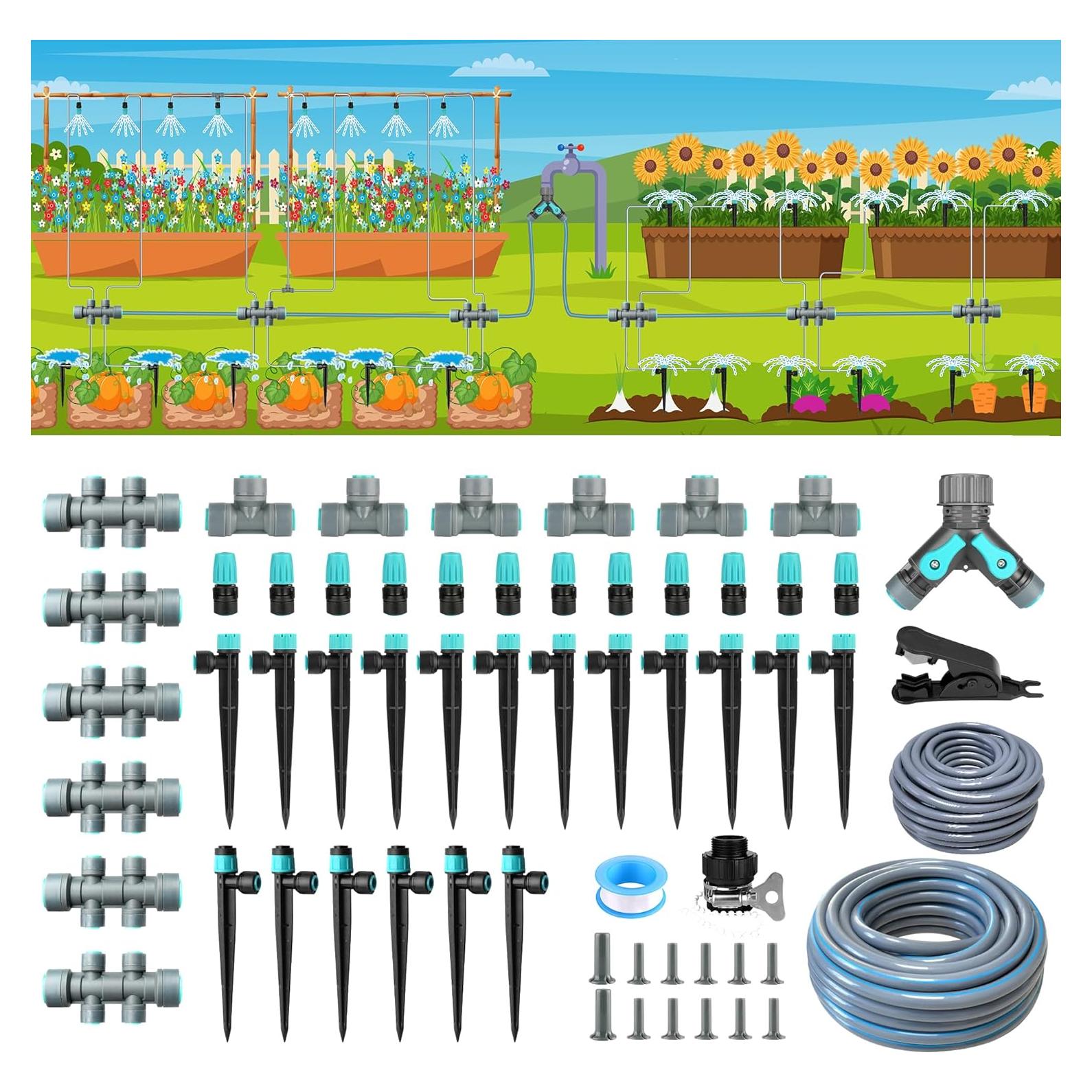 Kit de Riego por Goteo OVRAQ 230FT con Conexión Rápida