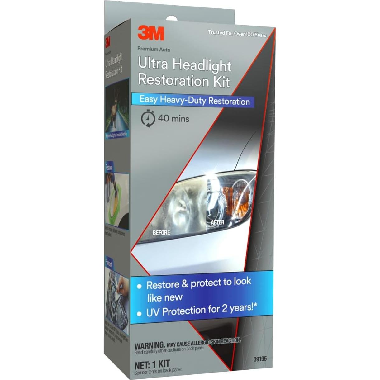 Kit de Restauración de Faros 3M Ultra - Fácil y Completo