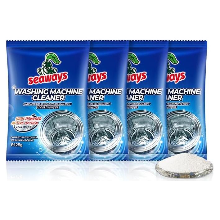 Limpiador en Polvo para Lavadora 4 Paquetes - Limpieza Profunda