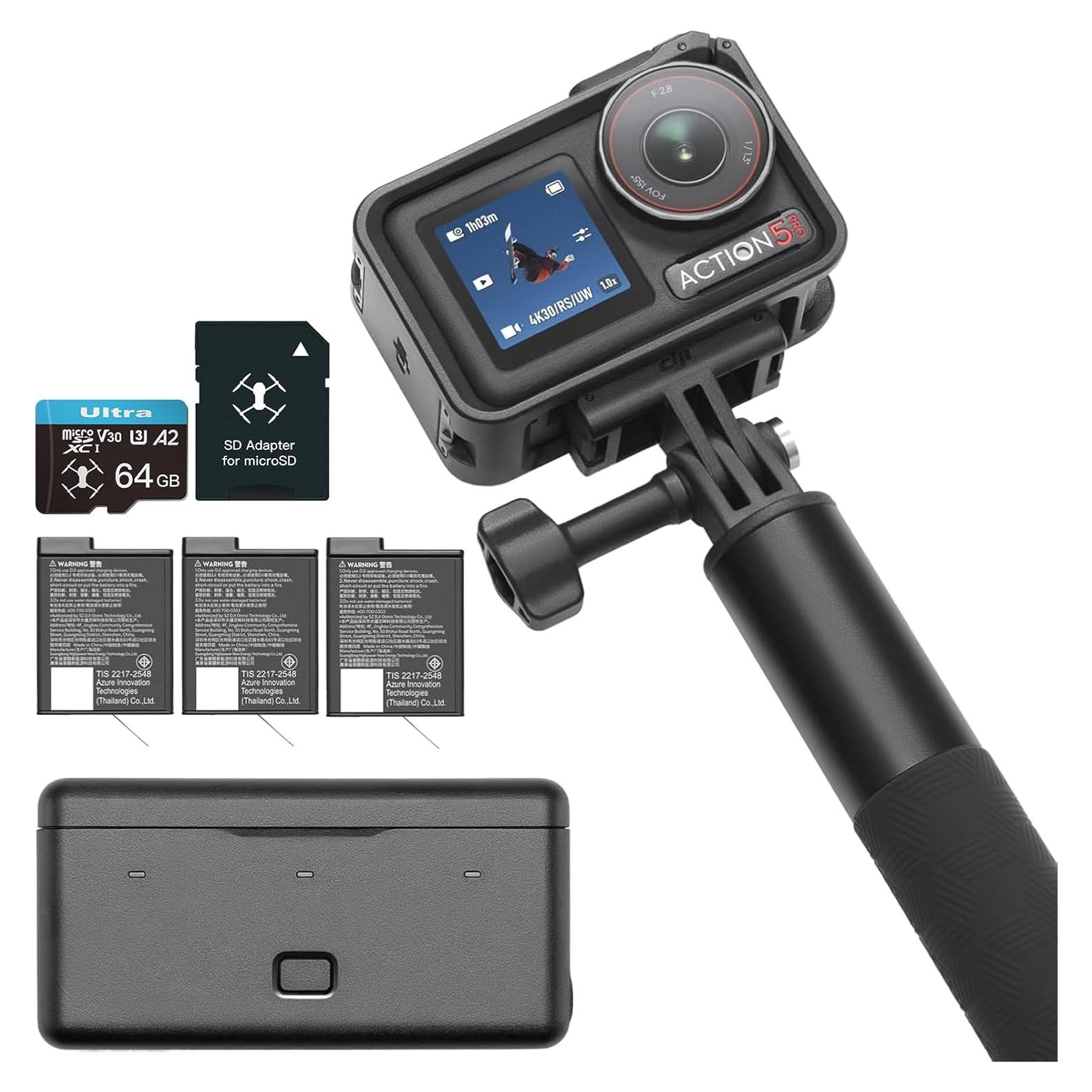 Cámara de Acción DJI Osmo Action 5 Pro Combo Aventura 4K