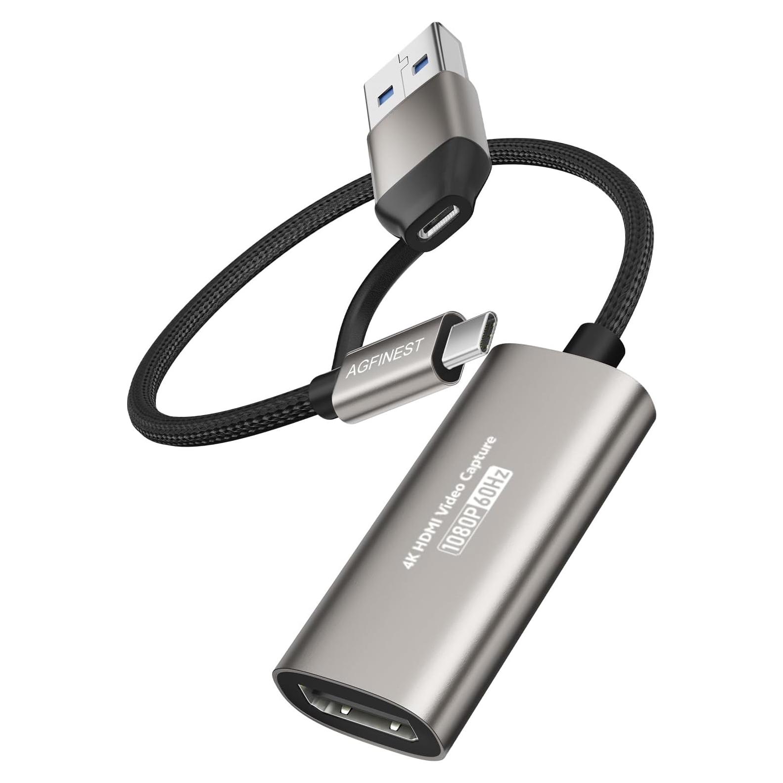 Tarjeta de Captura de Video AGFINEST HDMI a USB-C 4K 60FPS