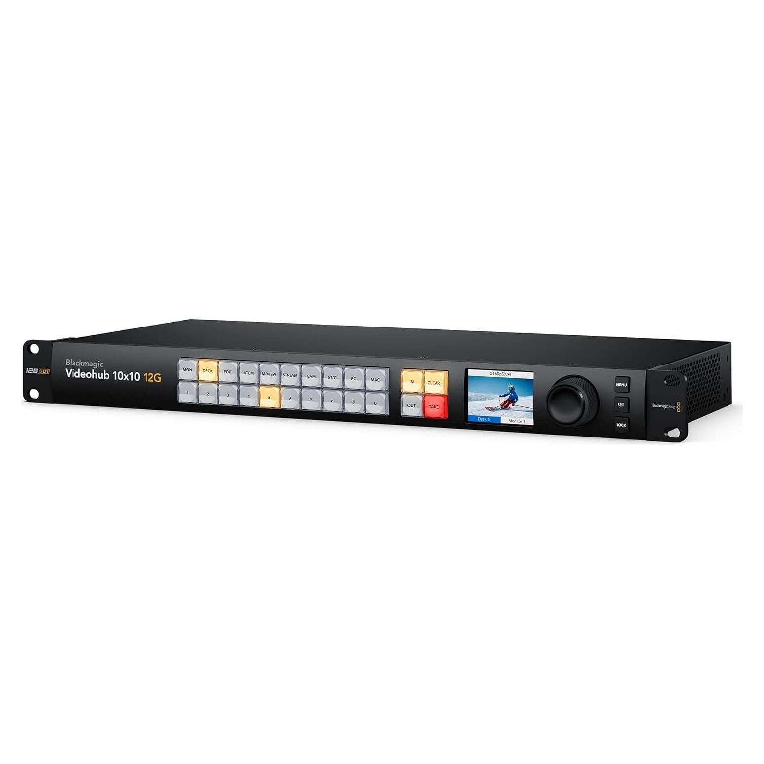 Router de Video Blackmagic Design Videohub 12G 10x10 SDI