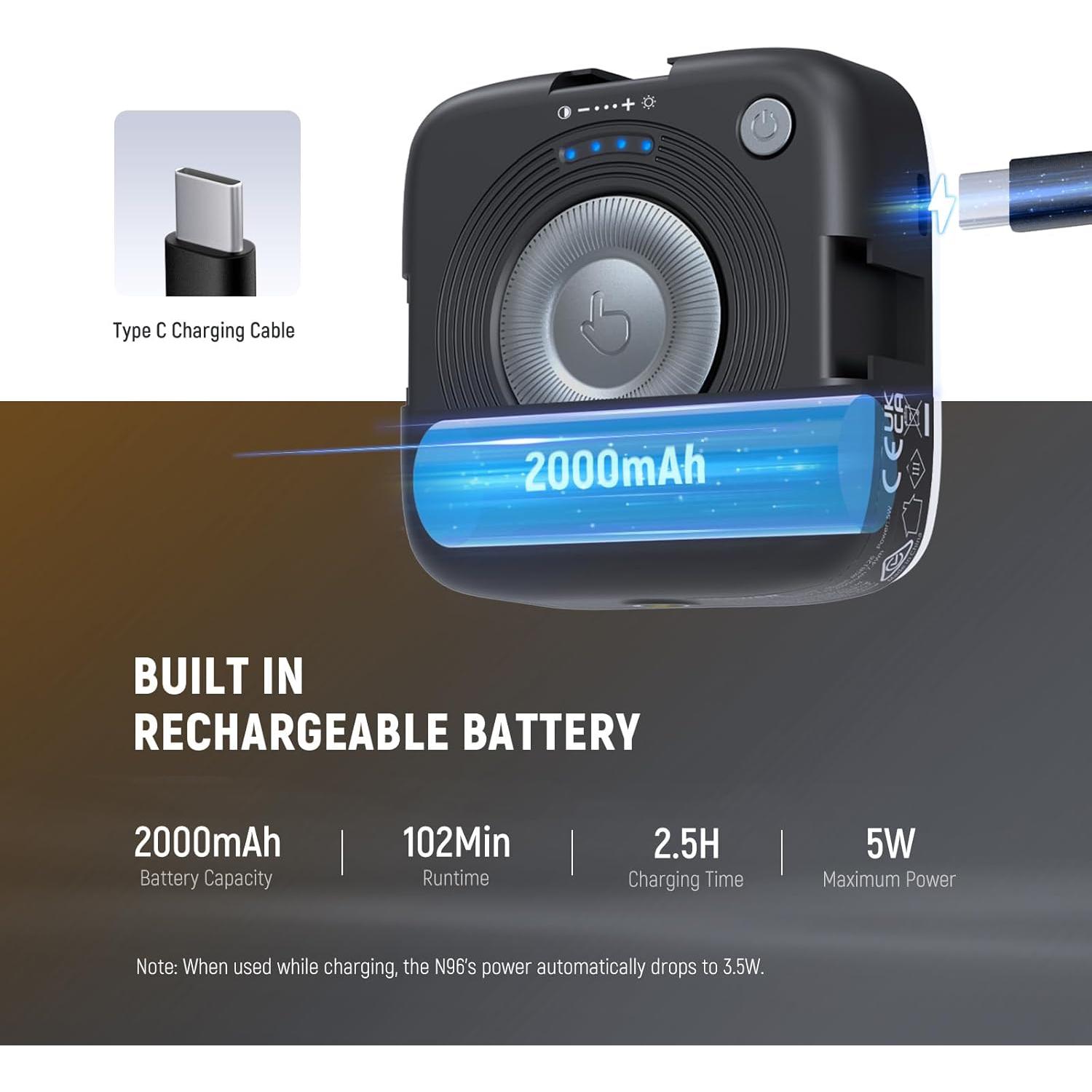 Luz de Cámara LED Neewer N96 Bicolor 96 LEDs 2000mAh