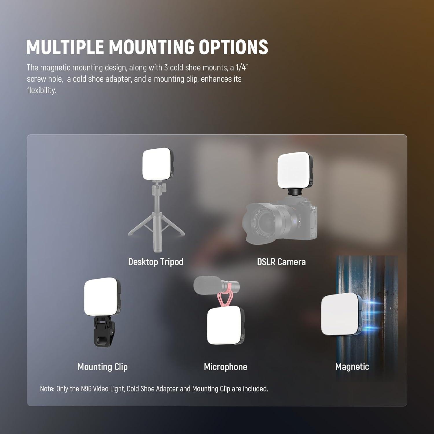 Luz de Cámara LED Neewer N96 Bicolor 96 LEDs 2000mAh