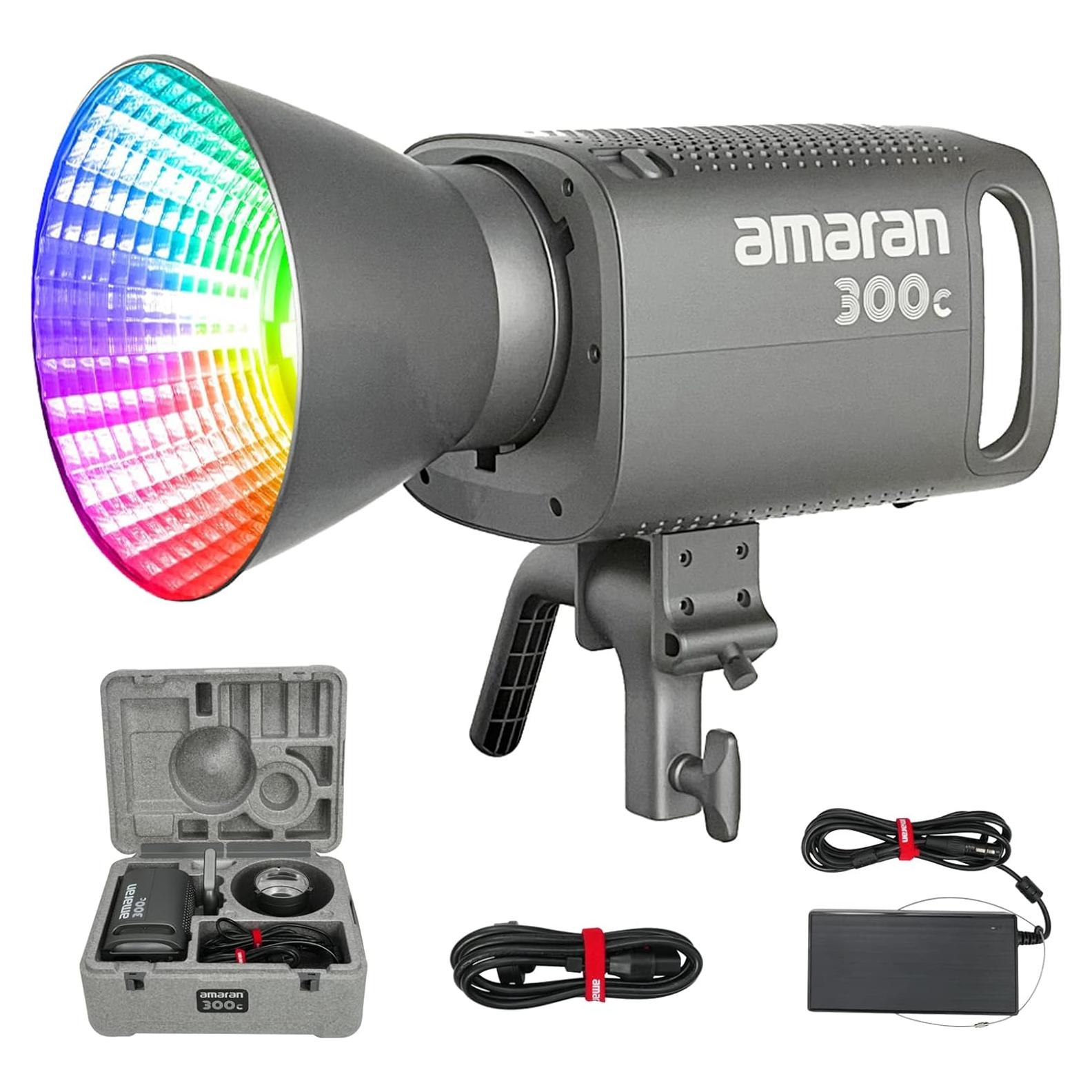 Aputure Amaran 300c Luz de Video RGB COB 2500K-7500K