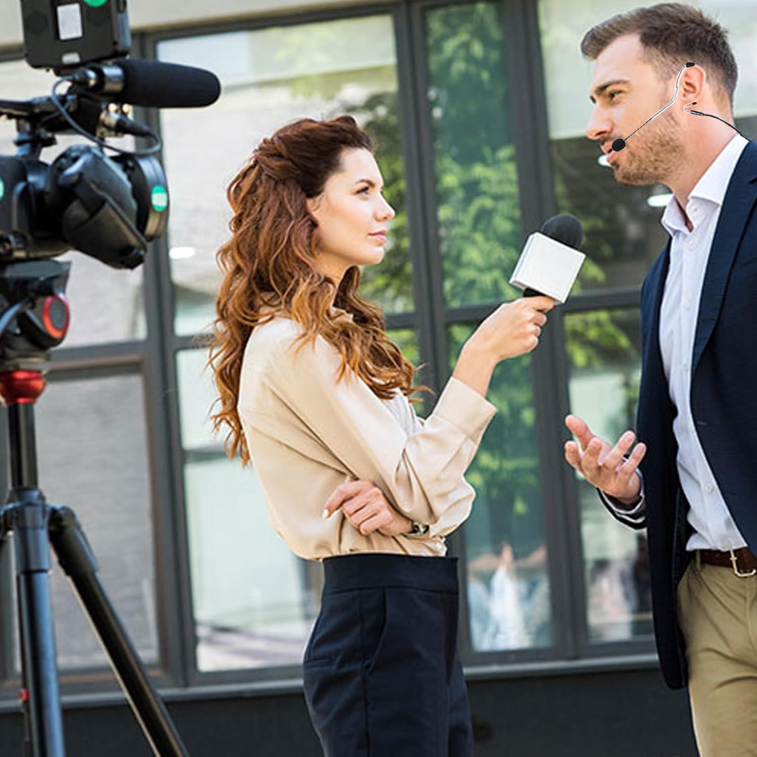 Micrófono de Diadema Negro XHXJCYS con Conector Mini XLR TA3F