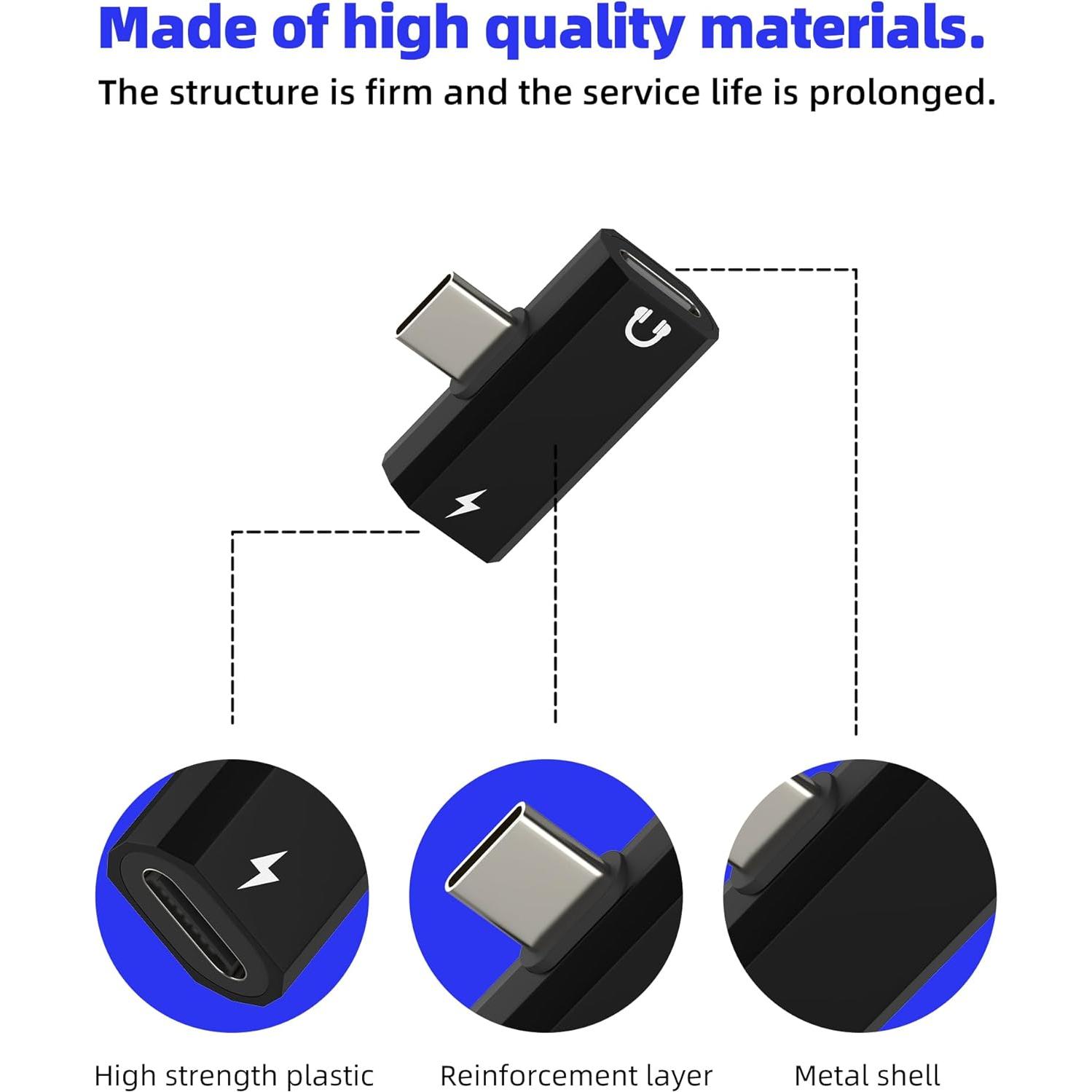 Adaptador USB C 2 en 1 Zoyuzan para iPhone 16/15 Pro Max