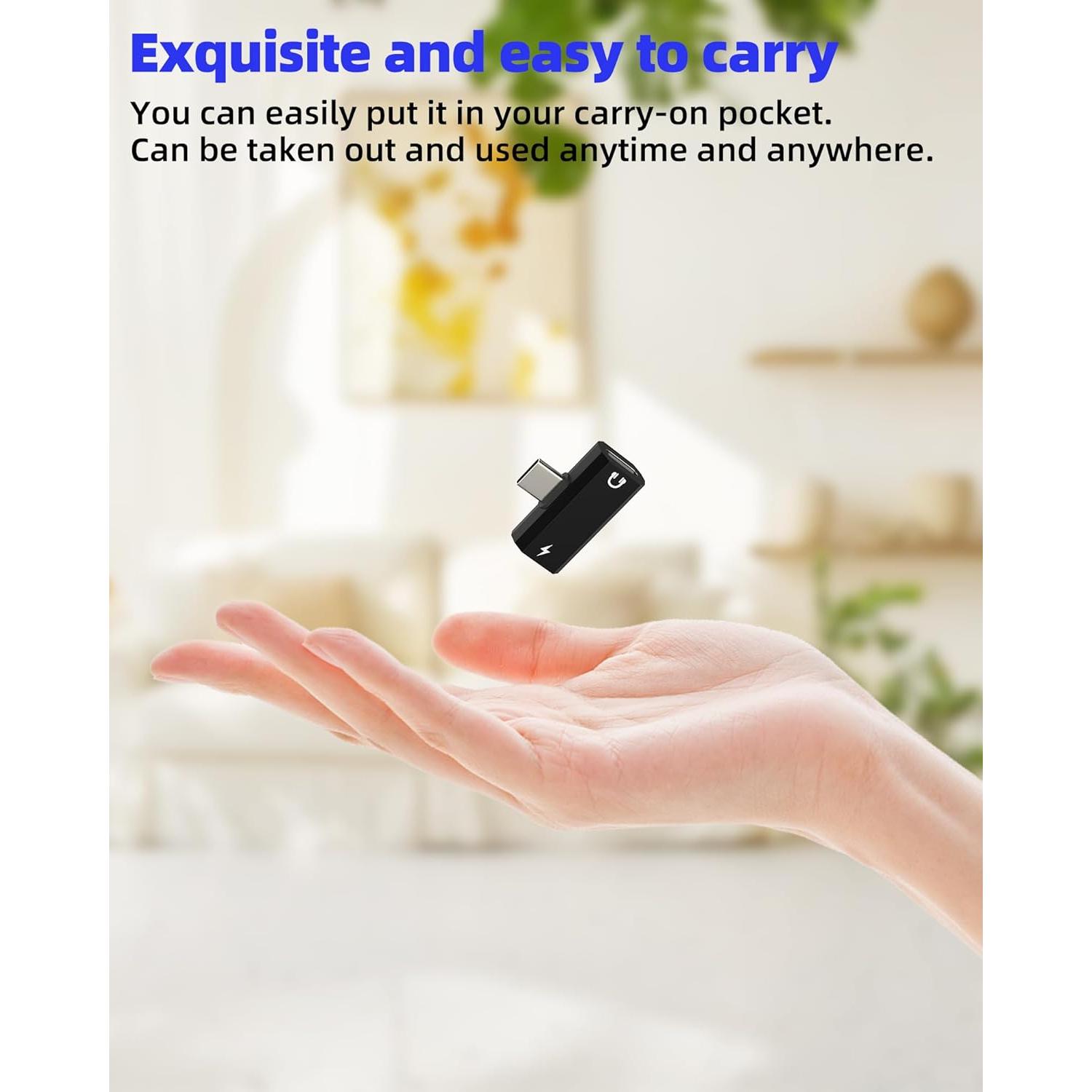 Adaptador USB C 2 en 1 Zoyuzan para iPhone 16/15 Pro Max