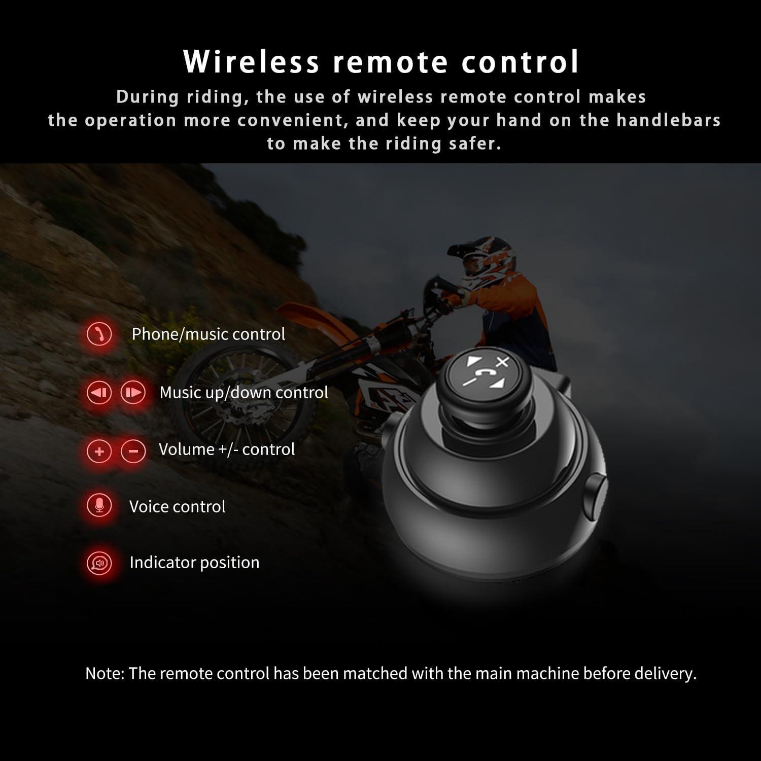 Auricular Intercomunicador Bluetooth LV9 para Casco - Impermeable IPX6