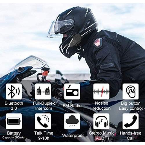 Intercomunicador Bluetooth QSPORTPEAK BT-S3 para Motocicleta