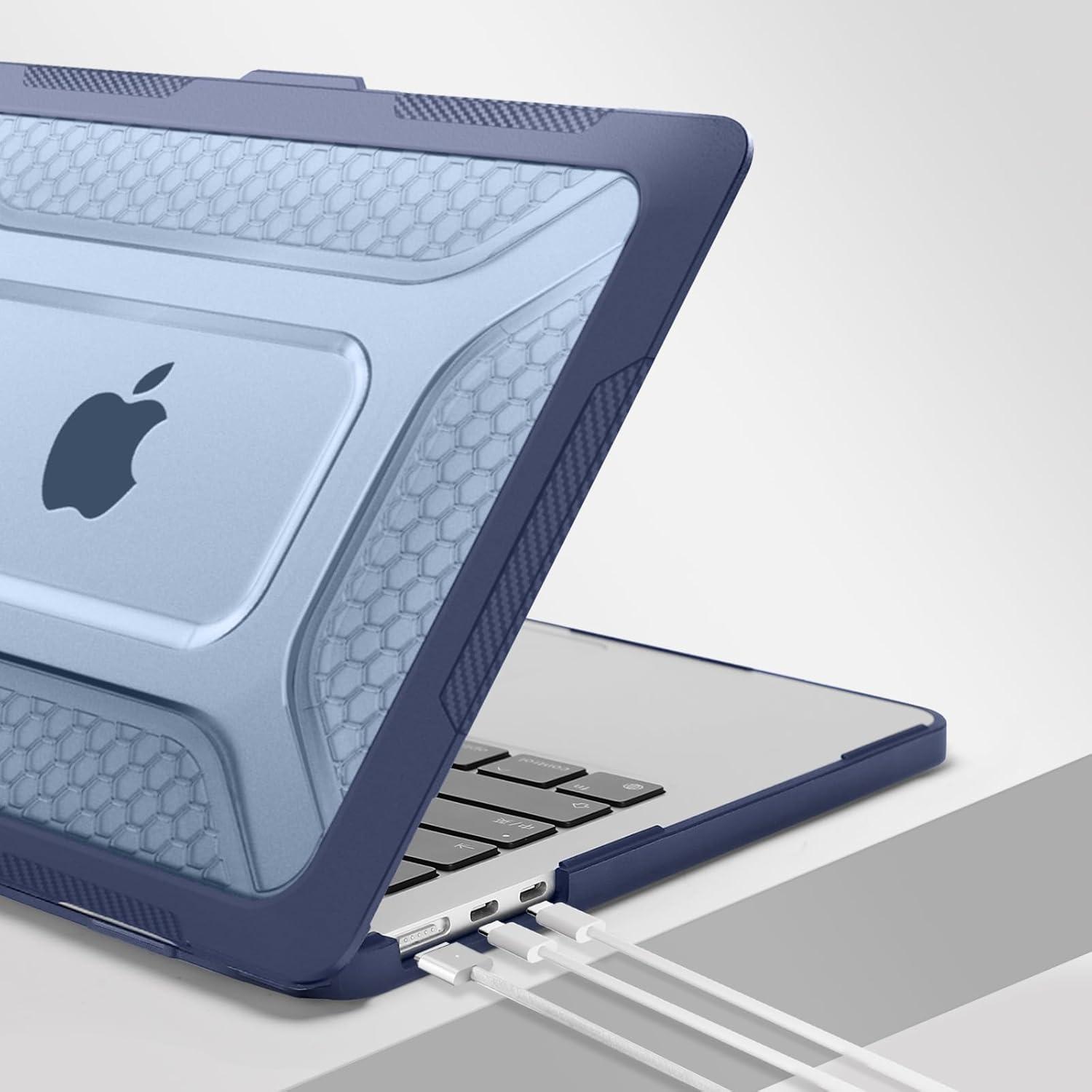 Funda Dura Mosiso para MacBook Air 13.6" M4 M3 M2 Azul