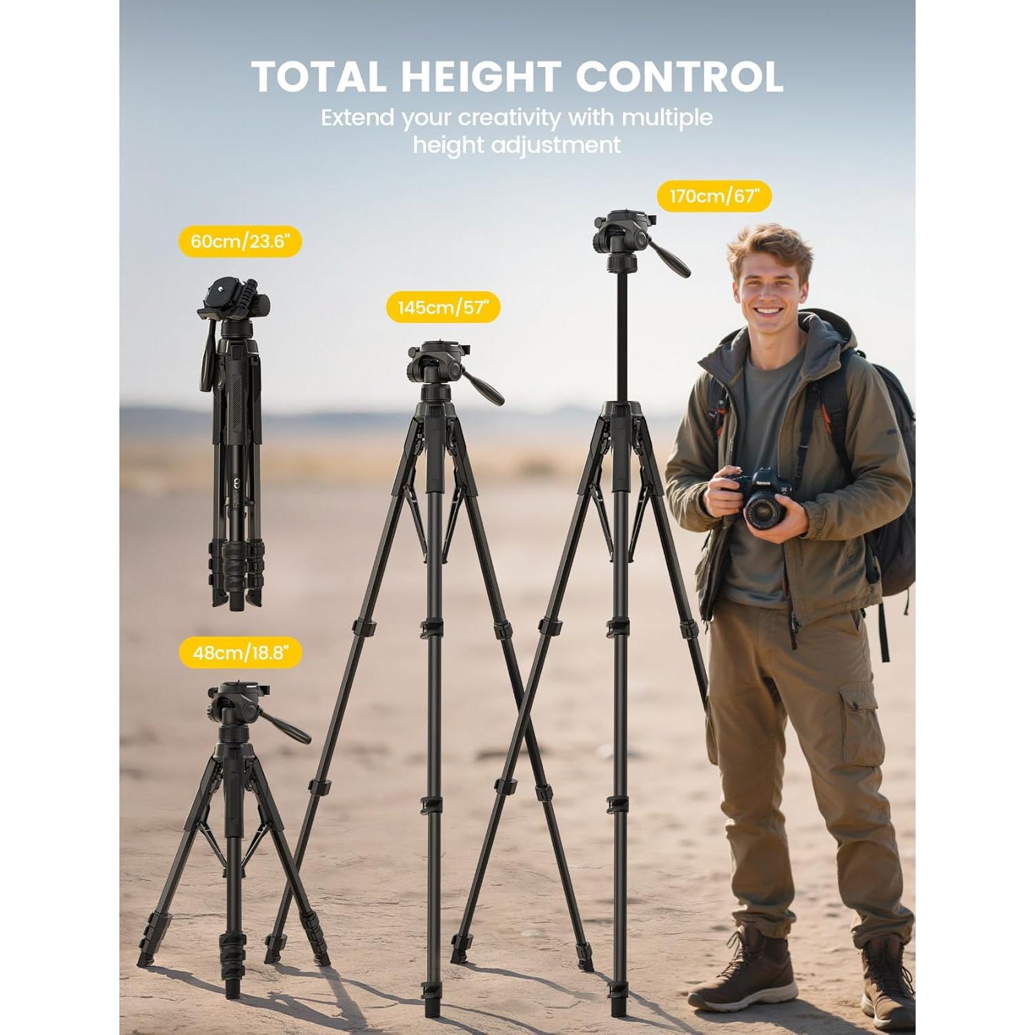 Trípode Lamicall STFC01 para Cámara y Teléfono 7.98 kg 170 cm