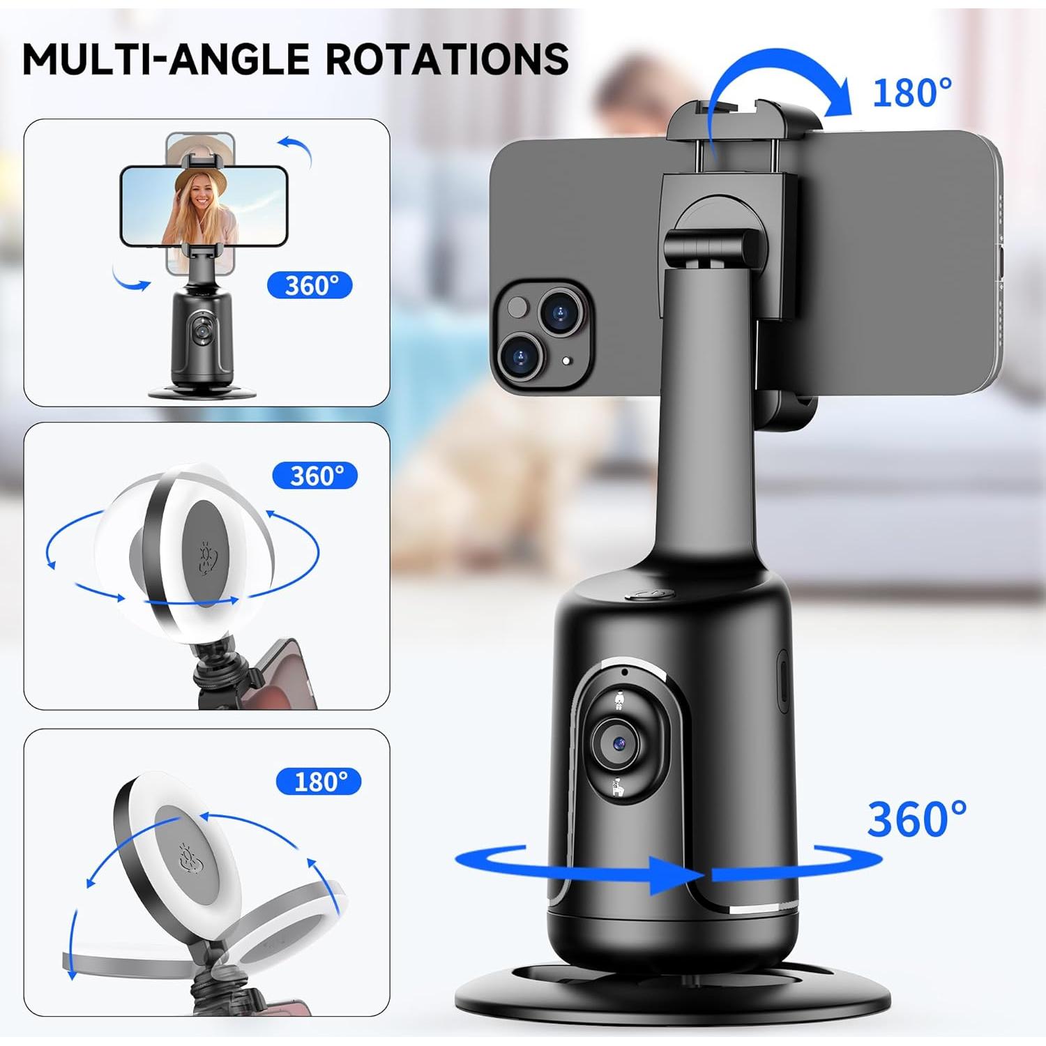 Trípode Inteligente SelfieShow con Luz y Seguimiento Facial