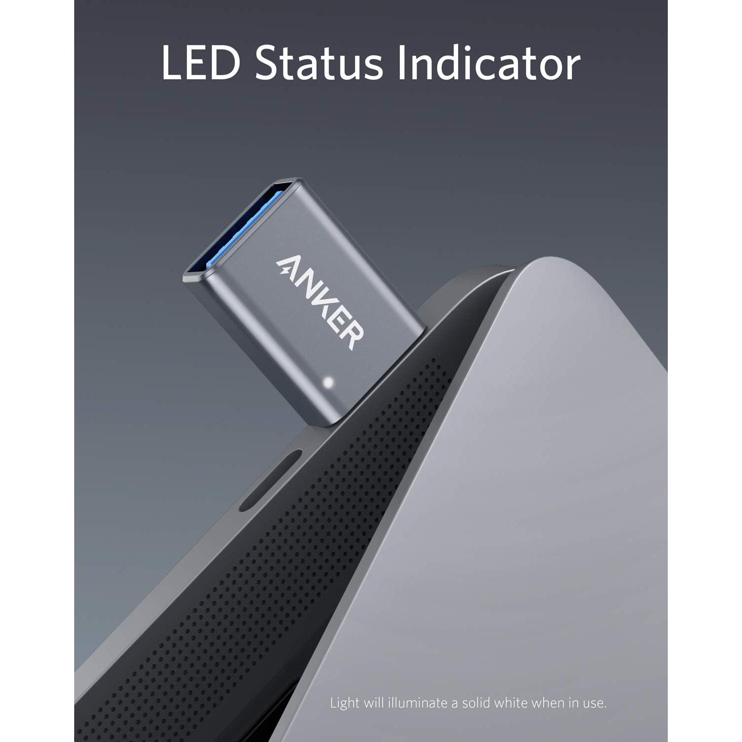 Adaptador USB-C Anker 2 Piezas Alta Velocidad Tipo C a USB 3.0