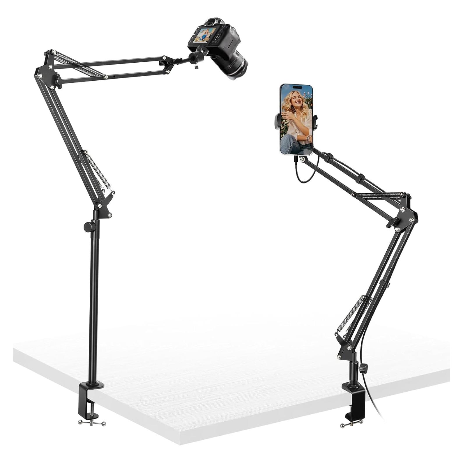 Soporte de Cámara de Escritorio Juttilax con Brazo Ajustable 360°