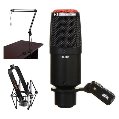 Micrófono de Estudio Dinámico Cardioide Heil Sound PR 30B con Brazo