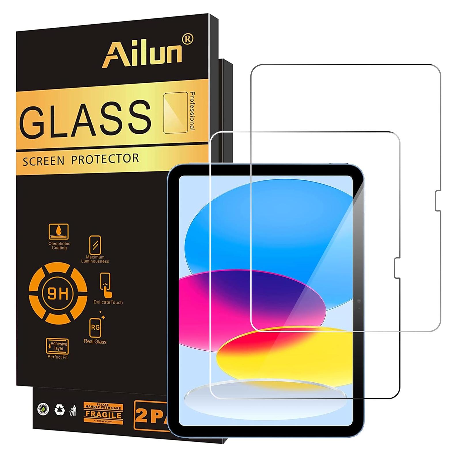 Protector de Pantalla Ailun para iPad 11 y 10.9 2022 [2 Paquete]