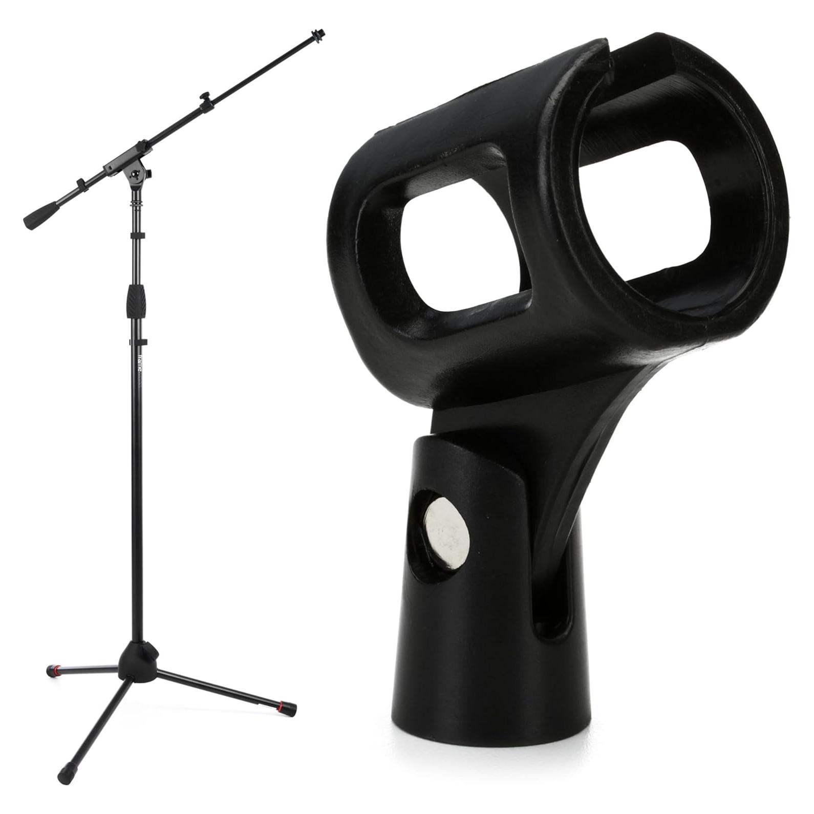 Soporte de micrófono trípode Gator Frameworks GFW-MIC-2020 + Clip inalámbrico GFW-MIC-CLIPW